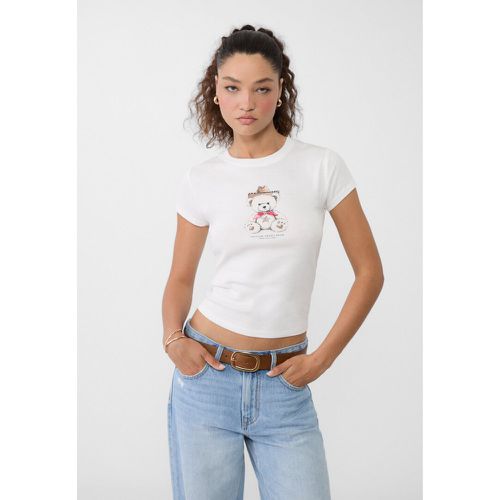 T-shirt ourson cowboy Écru XS - Stradivarius - Modalova