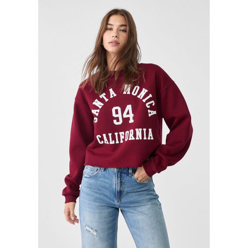 Sweat cropped imprimé S - Stradivarius - Modalova