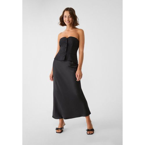 Robe midi bustier M - Stradivarius - Modalova