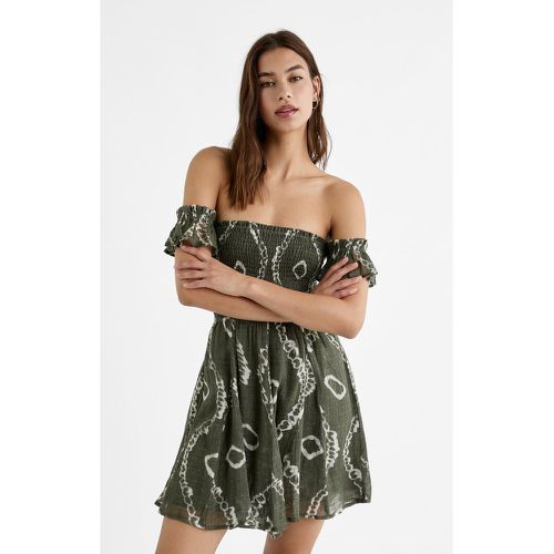 Robe courte fluide à imprimé XL - Stradivarius - Modalova