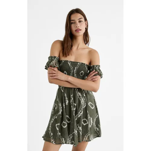 Robe courte fluide à imprimé XS - Stradivarius - Modalova