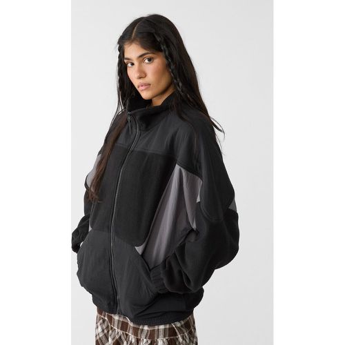 Bomber en tissu contrastant XS - Stradivarius - Modalova