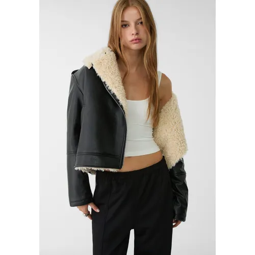 Blouson double face similicuir XS - Stradivarius - Modalova