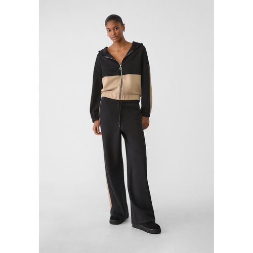 Pantalon palazzo rayé sur le côté XL - Stradivarius - Modalova