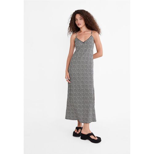 Robe longue imprimée à bretelles XL - Stradivarius - Modalova