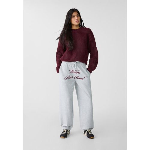 Pantalon jogging avec broderie XS - Stradivarius - Modalova