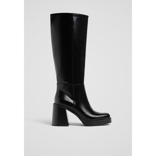 Bottes à talon haut et plateforme 35 - Stradivarius - Modalova