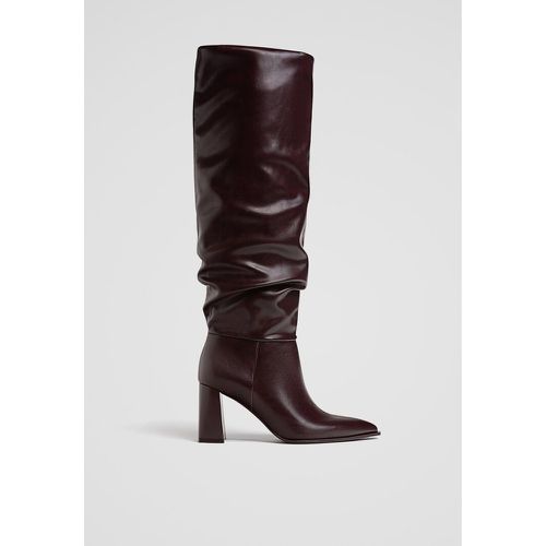 Bottes hautes slouchy à talon 35 - Stradivarius - Modalova