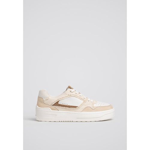 Baskets casual flatform blanches 35 - Stradivarius - Modalova