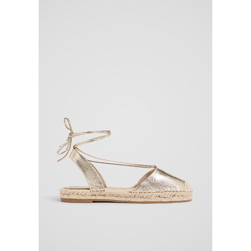 Espadrilles métallisées à nouer 35 - Stradivarius - Modalova