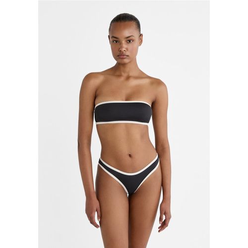 Haut de bikini bandeau contrastant M - Stradivarius - Modalova