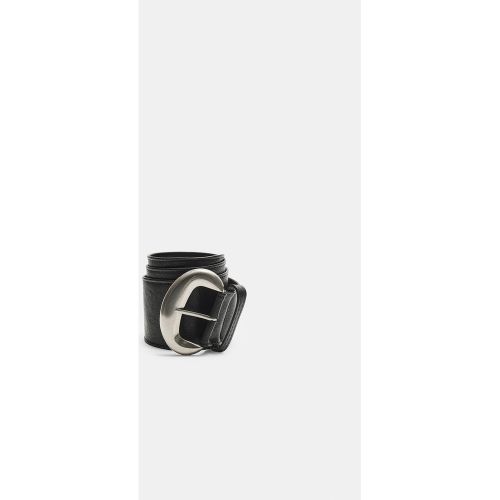 Ceinture large boucle demi-sphère 70 - Stradivarius - Modalova