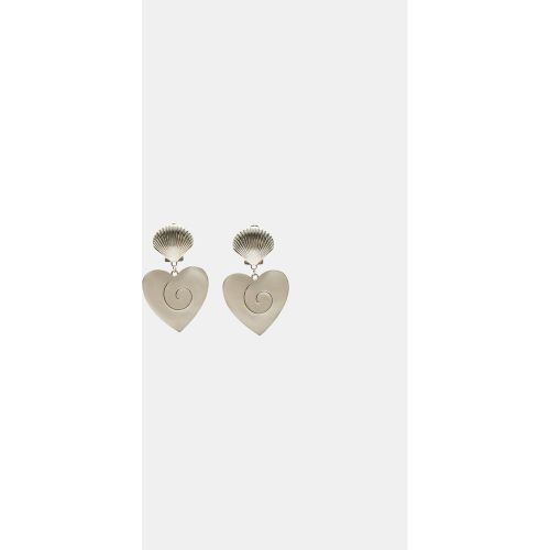 Boucles d’oreilles cœur OS - Stradivarius - Modalova