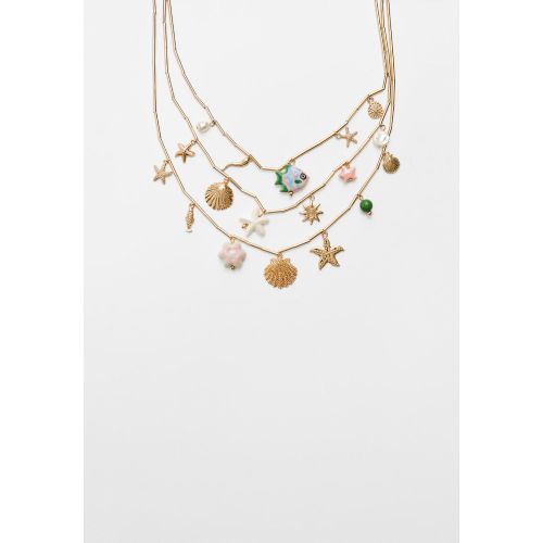 Collier multi-charmes sous la mer OS - Stradivarius - Modalova