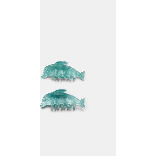 Set de 2 mini pinces dauphin OS - Stradivarius - Modalova