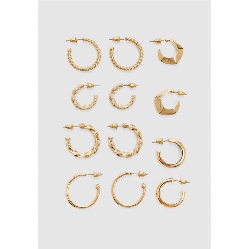 Lot 6 paires de boucles d’oreilles basiques OS - Stradivarius - Modalova