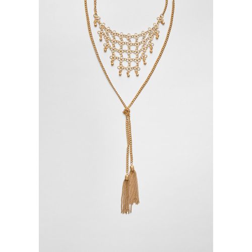 Grand collier lariat petites fleurs OS - Stradivarius - Modalova