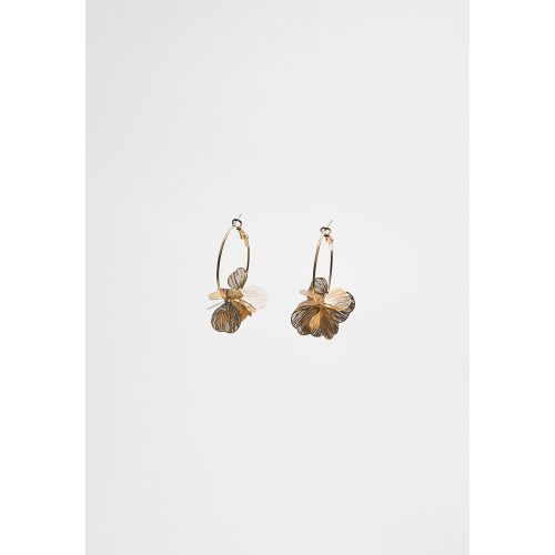 Boucles d’oreilles anneau fleur OS - Stradivarius - Modalova