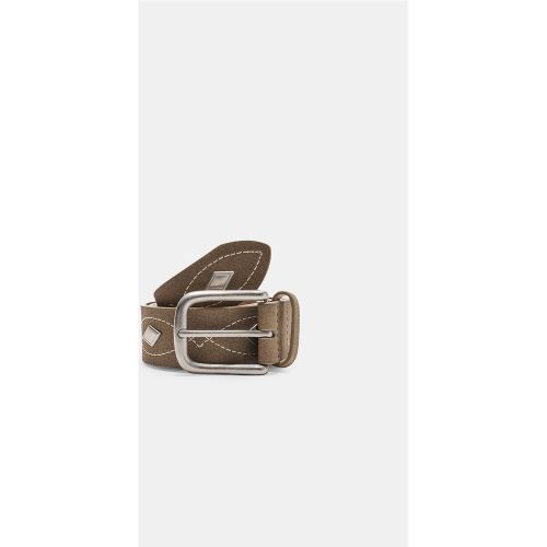 Ceinture brodée avec motif losanges 70 - Stradivarius - Modalova