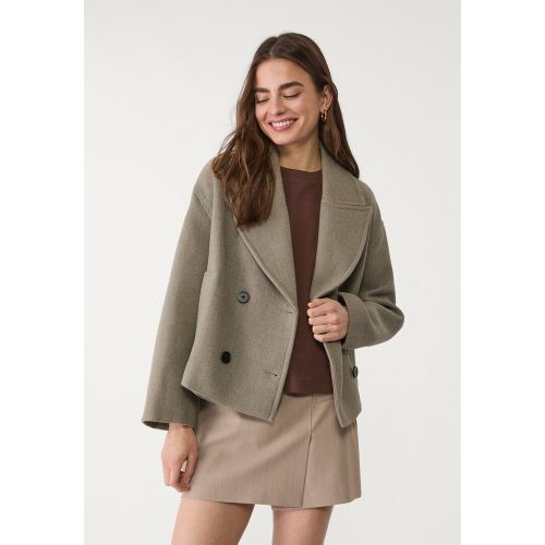 Manteau croisé court XS - Stradivarius - Modalova