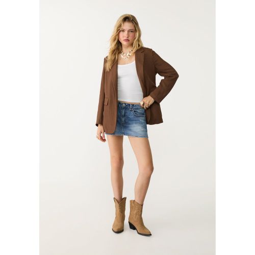 Veste classique fluide froissée XS - Stradivarius - Modalova