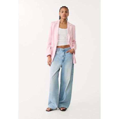 Blazer standard en lin XS - Stradivarius - Modalova