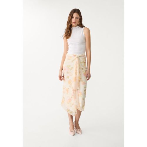 Jupe midi imprimé floral XS - Stradivarius - Modalova