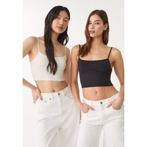 Pack 2 crop tops à bretelles XS - Stradivarius - Modalova
