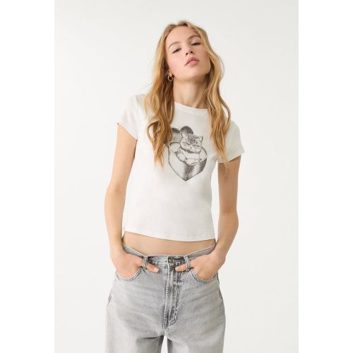 T-shirt ajusté imprimé XS - Stradivarius - Modalova