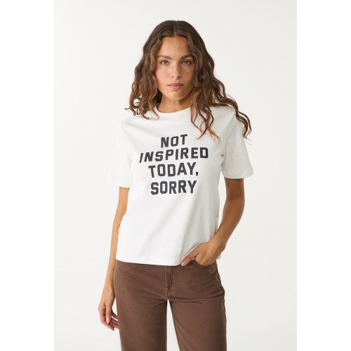 T-shirt en coton avec inscription XS - Stradivarius - Modalova