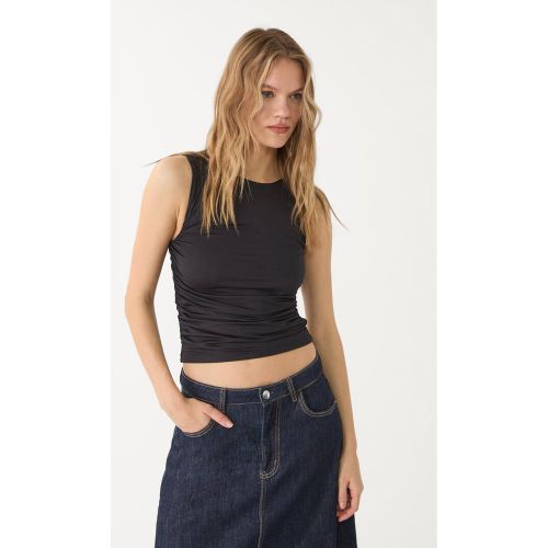 T-shirt polyamide drapé XS - Stradivarius - Modalova