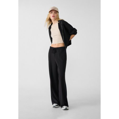 Pantalon large avec couture doux au toucher XS - Stradivarius - Modalova