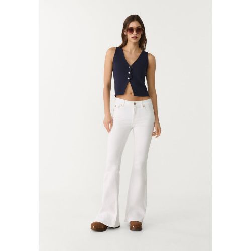 D04 Jean flare taille basse 32 - Stradivarius - Modalova