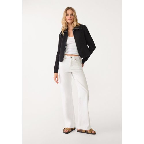 Blouson soft maille contrastante XS - Stradivarius - Modalova