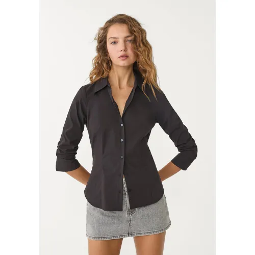 Chemise basique fit XS - Stradivarius - Modalova