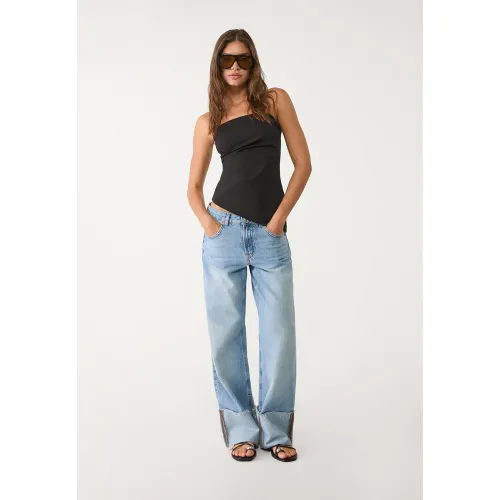 Top bandeau asymétrique XS - Stradivarius - Modalova
