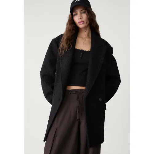 Manteau court en mouton synthétique XS - Stradivarius - Modalova