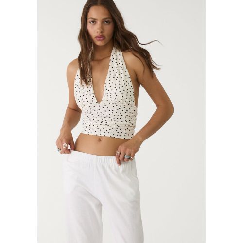 Pantalon palazzo Écru XS - Stradivarius - Modalova
