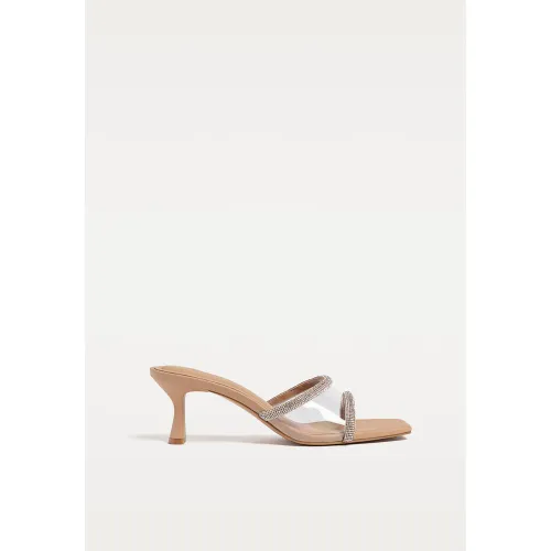 Sandales vinyle brillants 35 - Stradivarius - Modalova