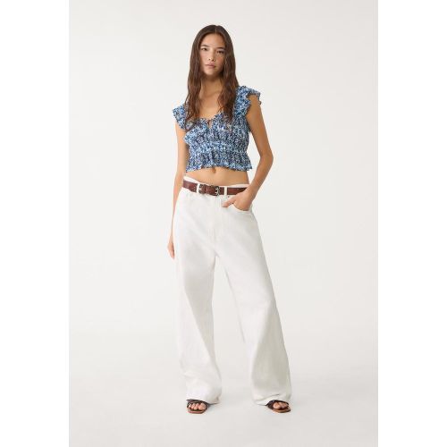 Top fluide à volants imprimé XS - Stradivarius - Modalova