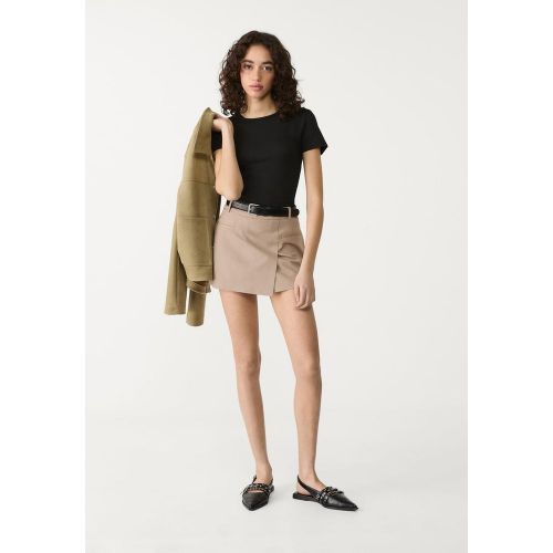 T-shirt à manches courtes en polyamide mélangé XS - Stradivarius - Modalova