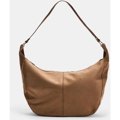 Sac bandoulière maxi effet suédine OS - Stradivarius - Modalova
