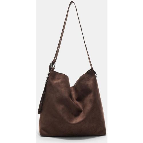 Sac seau suédine anse fantaisie OS - Stradivarius - Modalova