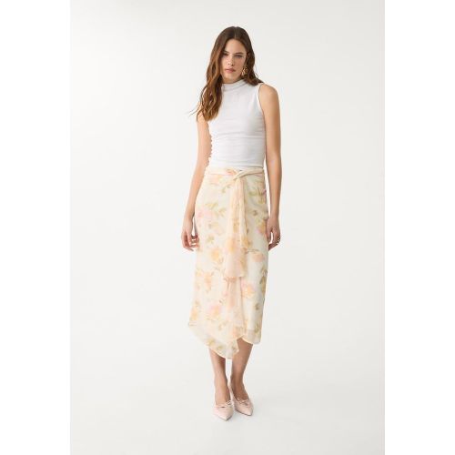 Jupe midi imprimé floral XS - Stradivarius - Modalova