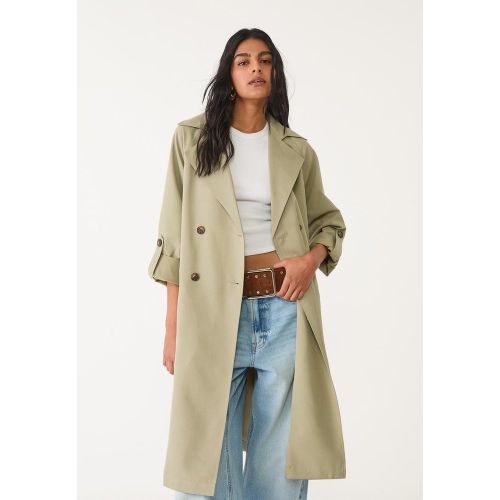Trench fluide long avec ceinture XS - Stradivarius - Modalova