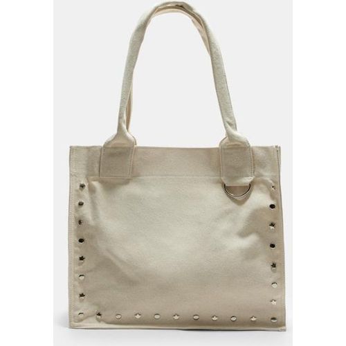 Sac cabas en maille à clous Écru OS - Stradivarius - Modalova