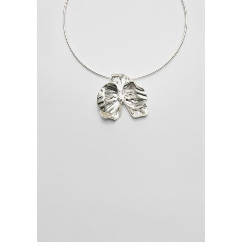 Collier rigide fleur OS - Stradivarius - Modalova