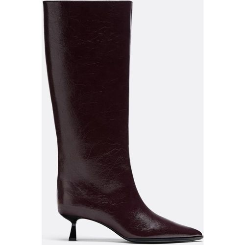 Bottes talon kitten heel 35 - Stradivarius - Modalova
