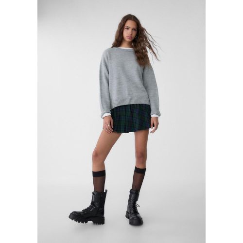 Minijupe bouffante à carreaux XS - Stradivarius - Modalova
