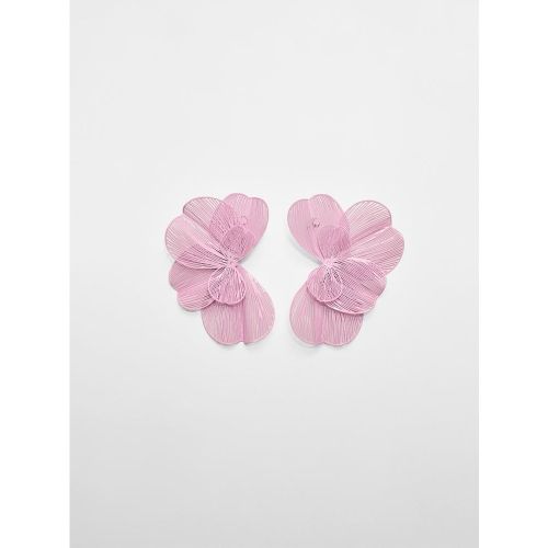 Boucles d’oreilles éventail fleur maxi OS - Stradivarius - Modalova